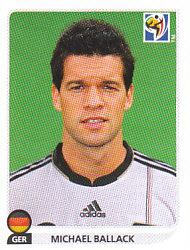 Michael Ballack Germany samolepka Panini World Cup 2010 #268